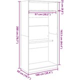  Ormar bijeli 100 x 50 x 200 cm od konstruiranog drva | shoptok.hr