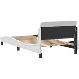  Okvir za krevet Dover bijeli 100x203 cm od umjetne kože | shoptok.hr