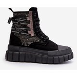 Boto High Top Women's Sneakers on Chunky Platform Black Wonise | Shoptok.si