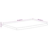  Zidna polica 70x40x3,8 cm pravokutna bagremovo drvo živi rub | shoptok.hr