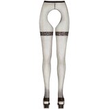 Cottelli - mrežaste seks čarape s umetcima od čipke (crne) | shoptok.hr