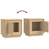  Noćni ormarići 2 kom boja hrasta 44x35x45 cm konstruirano drvo | shoptok.hr