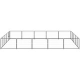 vidaXL kavez za pse crni 25 m² čelični | shoptok.hr