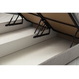 Hanah home Motya 90 x 190 - Light Grey Light Grey Single Bed Base & Headboard | ePonuda.com