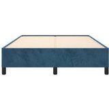  Posteljni okvir temno moder 140x200 cm žamet, (20794662) | Shoptok.si