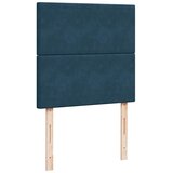 Box spring krevet s madracem tamnoplavi 100x200 cm baršunasti | shoptok.hr