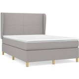 The Living Store Box spring postelja z vzmetnico svetlo siva 140x200 cm blago - Box Spring Postelja, (21521098) | Shoptok.si