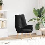 vidaXL Udobna stolica Crna tkanina | shoptok.hr