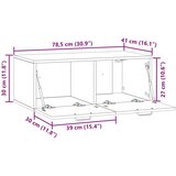 TV Omarica za TV, ki jo lahko montiraš na steno Bela visok sijaj, (5000220607) | Shoptok.si