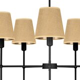  Luster na šipci MADELA 5xE14/40W/230V juta/crna | Eponuda.com