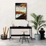  Slika - Copper Mountains (1 Part) Vertical 40x60 U crnom drvenom okviru | shoptok.hr