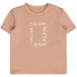 Calvin Klein Jeans Majica roza / naravno bela