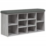  The Living Store Klop za čevlje siva sonoma 102x32x50 cm inženirski les - Klop Za Čevlje, (21448468) | Shoptok.si