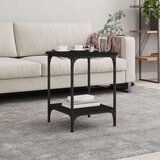  Stolić za kavu crni 40 x 40 x 55 cm od konstruiranog drva | shoptok.hr
