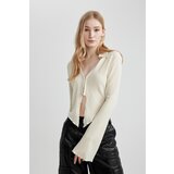 Defacto Cool Fitted Long Sleeve Crop Shirt Cene