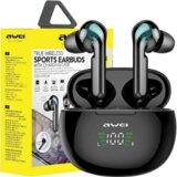 Awei BLUETOOTH 5.0 T15P TWS SLUŠALKE ZA TELEFONE ČRNE + PRIKLJUČNA POSTAJA, (21968933) | Shoptok.si