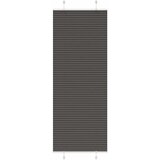 vidaXL Plisirana senčila črna 75x200 cm, širina blaga 74,4 cm, poliester, (5000297792) | Shoptok.si
