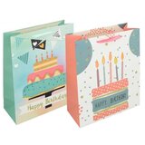  Ukrasna kesa srednja birthday deluxe glitter ( 71901 ) | Eponuda.com
