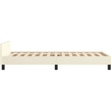  Okvir za krevet s uzglavljem krem 100x200 cm od umjetne kože | shoptok.hr
