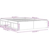  Za krevet crni 140x200 cm | shoptok.hr