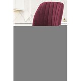 Hanah home set trpezarijskih stolica Etra 8 kom, bordo tkanina Jerry, drvene noge boje oraha | Eponuda.com