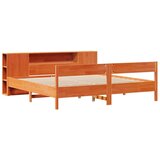  Krevet s regalom za knjige bez madraca 180x200 cm od borovine | shoptok.hr