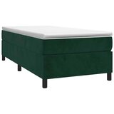 Box spring krevet s madracem tamnozeleni 80 x 200 cm baršunasti | shoptok.hr