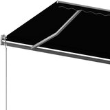  Automatska tenda na uvlačenje sa stupovima 6 x 3 5 m antracit | shoptok.hr