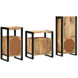  Set namještaja za kupaonicu 3 kom. Smeđa i crna | shoptok.hr