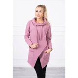 Kesi Tunic with clutch front Oversize dark pink Cene