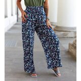 Gemre Navy wide-leg floral trousers Grazia | Shoptok.si