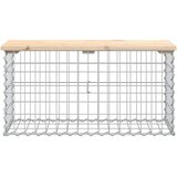  Vrtna klupa gabionskog dizajna 83x31,5x42 cm masivna borovina | shoptok.hr