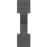  Noge za stolić u obliku slova X 2 kom antracit 50x(30-31) cm | shoptok.hr