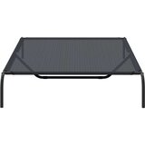 vidaXL dvignjena pasja postelja črna 150x90x20 cm tekstilen in jeklo | Shoptok.si