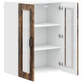  Zidni stakleni ormarić PORTO Dimljeni hrast 60 x 31 x 80 cm | Eponuda.ba