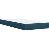 Box spring krevet s madracem plavi 90x190 cm baršunasti | shoptok.hr