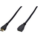 Digitus HDMI Priključni kabel [1x Muški konektor HDMI - 1x Ženski konektor HDMI] 3 m Crna Cijene