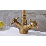 EYN Antična armatura za umivalnik | Pipa ANT2309 — Črna ORB — 24 cm | Shoptok.si