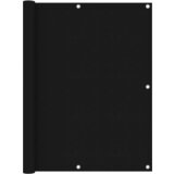 vidaXL Balkonsko platno črno 120x500 cm oksford blago | Shoptok.si