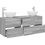  Set ormarića za kupaonicu 3 kom. Siva Sonoma 49,5 x 35 x 63 cm | shoptok.hr