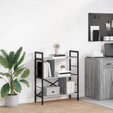 Polica Siva Sonoma 75 x 30 x 91 cm Konstruirano drvo | shoptok.hr