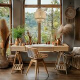  Luster HESTIA na sajli, 1xE27/60W/230V, prečnik 30 cm, bambus | Eponuda.com