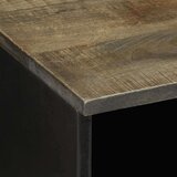 TV ormarić crni 100 x 33 x 46 cm od masivnog drva manga | shoptok.hr