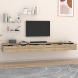  Zidni ormarići 2 kom boja hrasta 102x30x20 cm konstruirano drvo Smeđa | shoptok.hr
