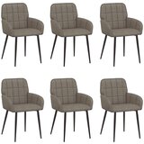  Trpezarijske stolice 6 pcs Umjetna koža Siva 57 x 50 x 85 cm | shoptok.hr