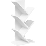  Drvena polica za knjige 4 etaže 30 x 18 x 60 cm Bijela | shoptok.hr