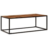 Maison Chic Klubska mizica - kavna mizica - Nizka mizica 110x60x40 cm akacijev les in jeklo, (21754452) | Shoptok.si