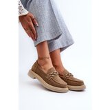 S. BARSKI Women's Suede Loafers with Flat Heel and Decoration D&A | shoptok.hr