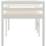  Visoki krevet bijeli 75 x 190 cm od masivne borovine | shoptok.hr