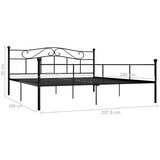  Za krevet crni metalni 200 x 200 cm | shoptok.hr